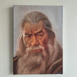 Gandalf the Grey (Ian McKellen) – Original Oil Painting - Kuva 2