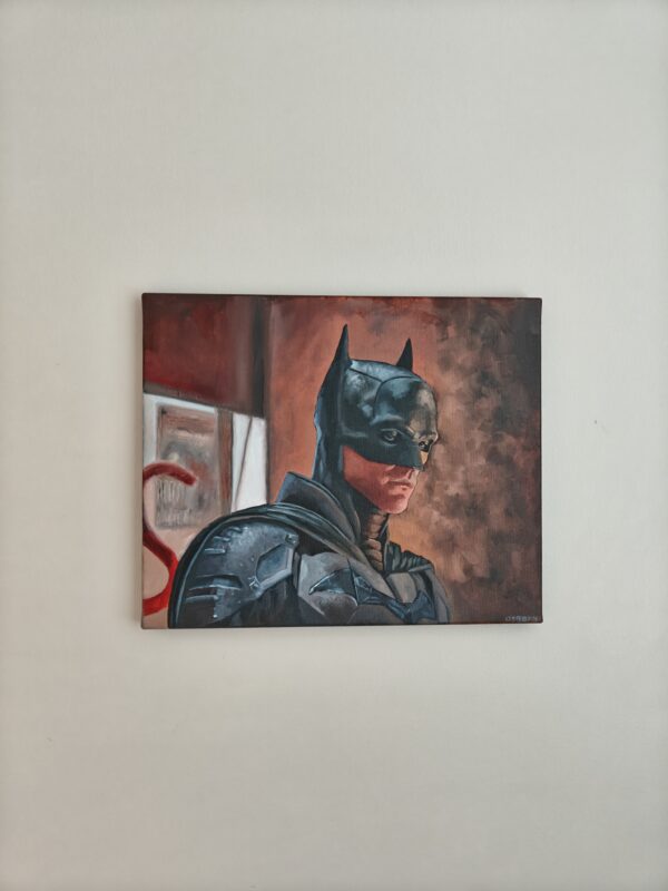 The Batman (Robert Pattinson) – Original Oil Painting | 38x46cm