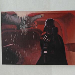 Oil painting of Darth Vader from the movie Rogue one