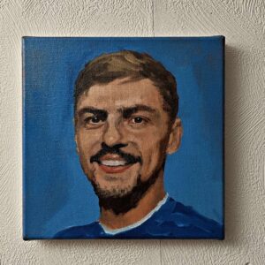 Kiernan Dewsbury-Hall "KDH" – Original Oil Portrait | 20x20cm - Kuva 2