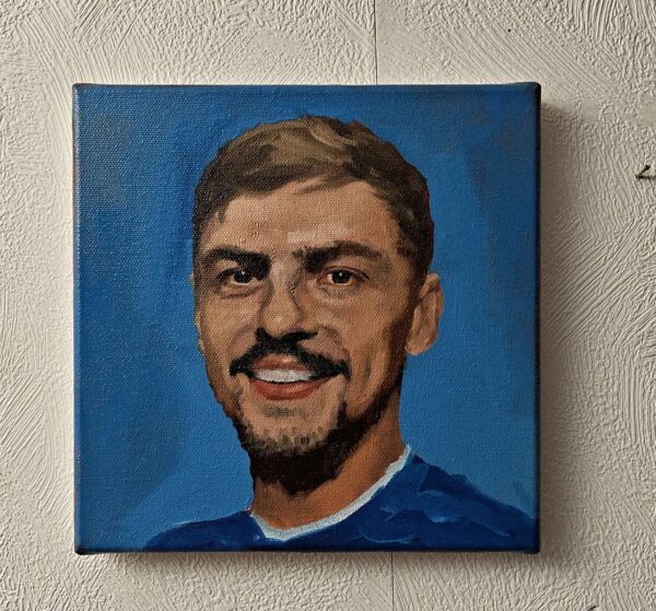 Kiernan Dewsbury-Hall "KDH" – Original Oil Portrait | 20x20cm