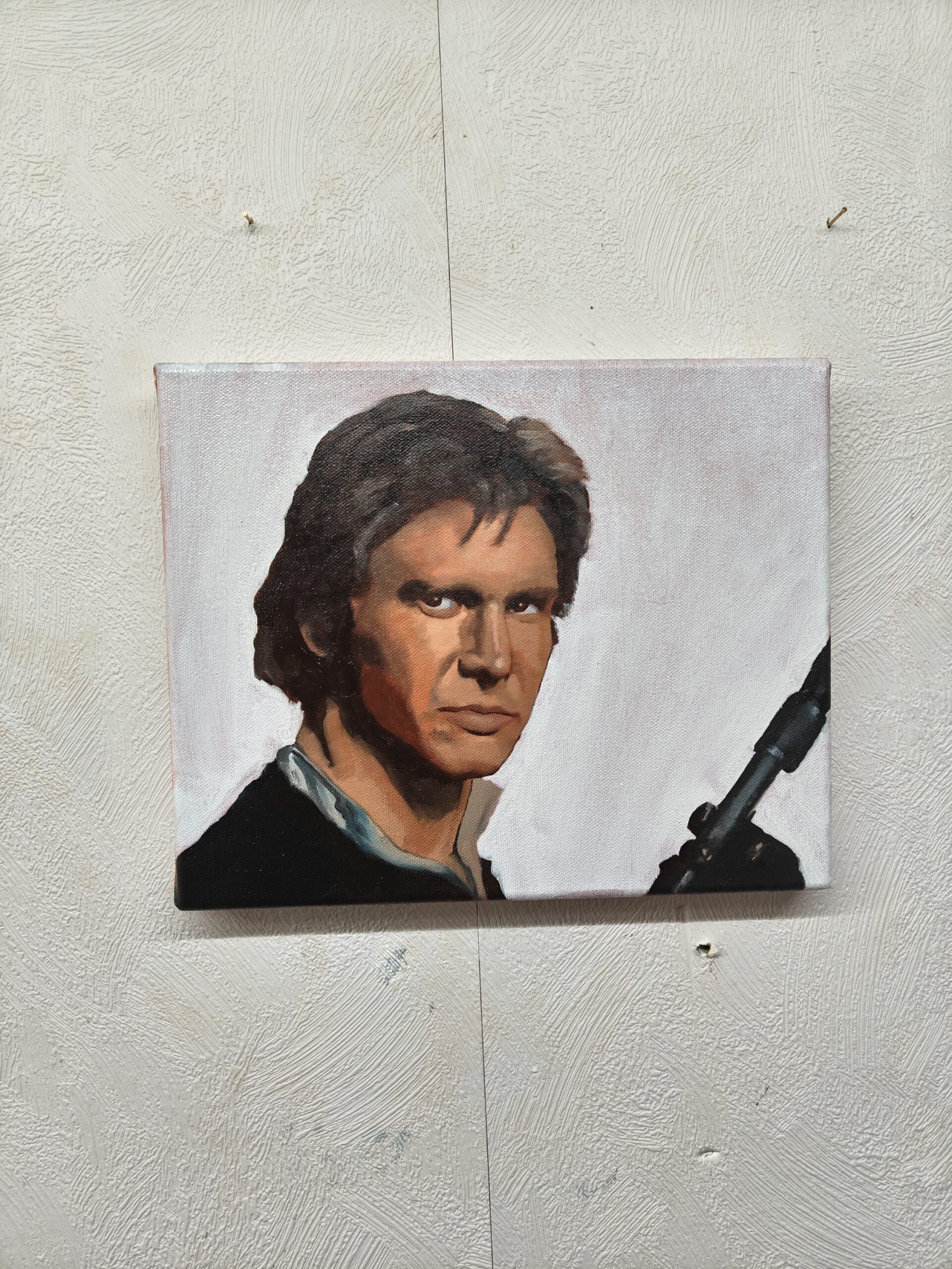 Han Solo alkuperäinen öljyvärimaalaus | 22x27cm - Kuva 3