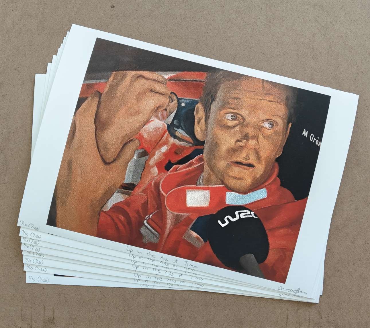 1. painos A4 "Up in the Ass of Timo" taidevedos - Kuva 3