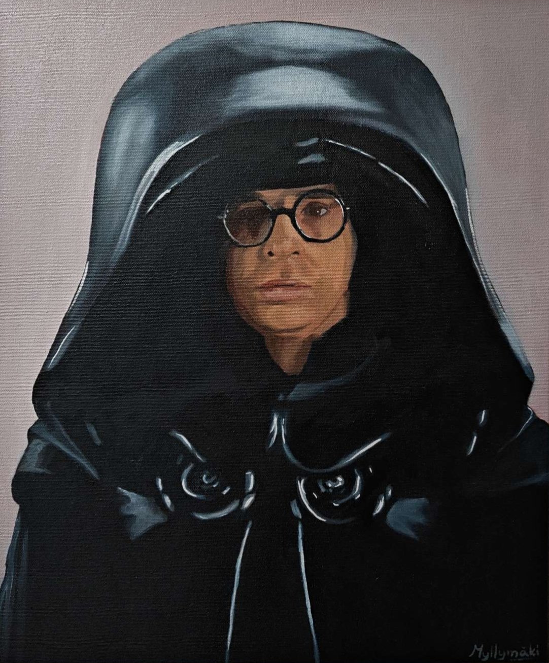 Dark Helmet (Spaceballs) – Alkuperäinen öljyvärimaalaus | 38x46 cm - Kuva 1
