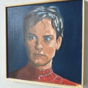 Tobey Maguire (Spider-Man) (Tutkielma) – Alkuperäinen öljyvärimaalaus | ~20x20cm - Kuva 3