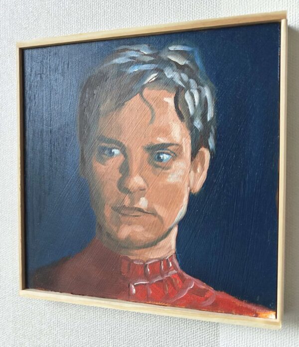 Tobey Maguire (Spider-Man) (Tutkielma) – Alkuperäinen öljyvärimaalaus | ~20x20cm