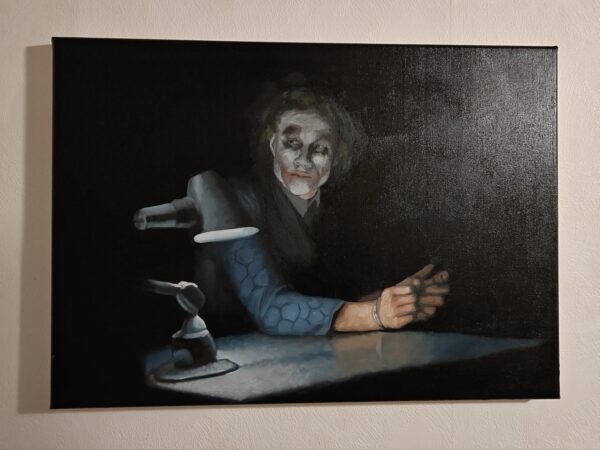 The Joker (The Dark Knight) – Alkuperäinen öljyvärimaalaus | 50x70cm