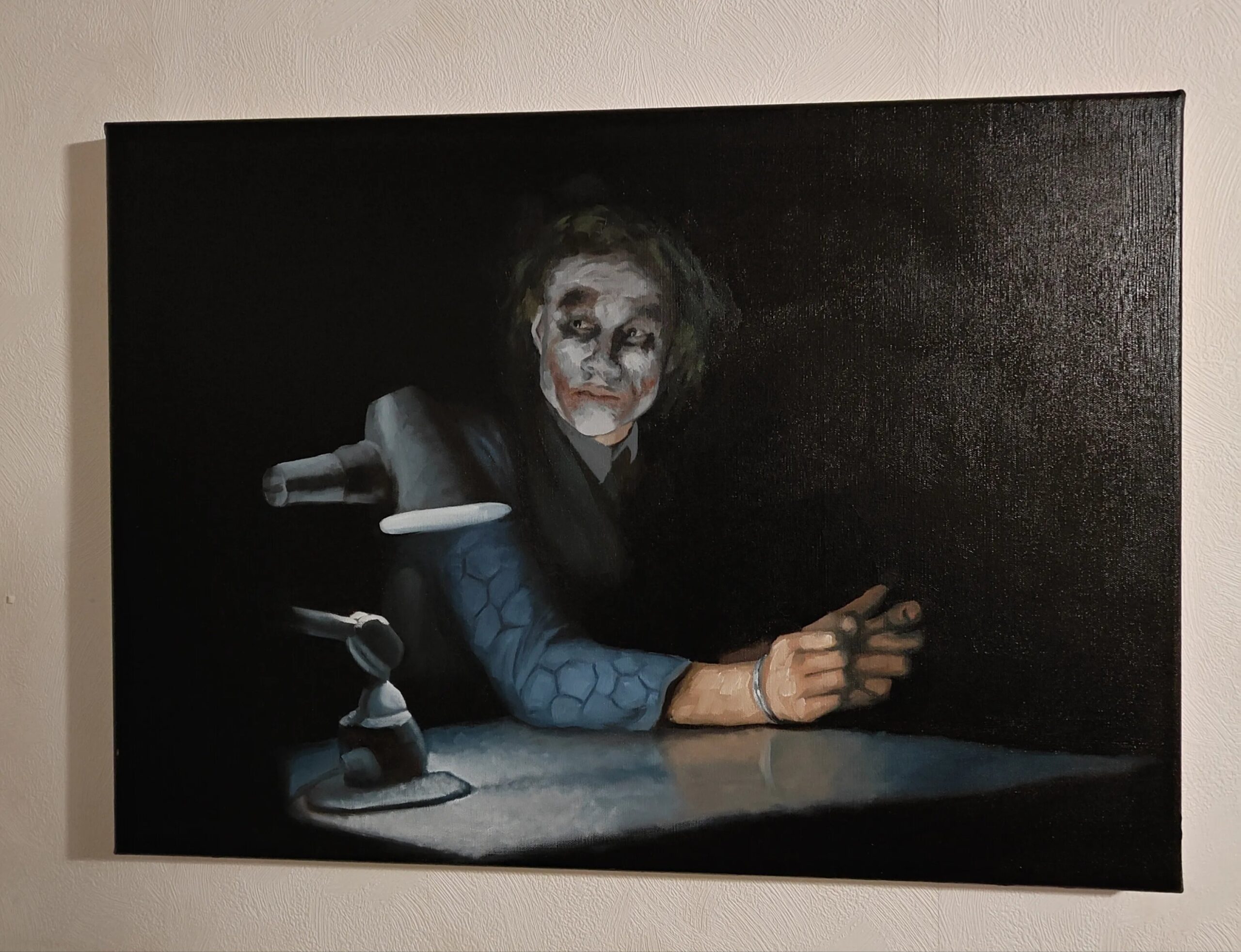 The Joker (The Dark Knight) – Alkuperäinen öljyvärimaalaus | 50x70cm - Kuva 2