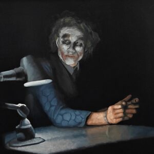 The Joker (The Dark Knight) – Alkuperäinen öljyvärimaalaus | 50x70cm - Kuva 1